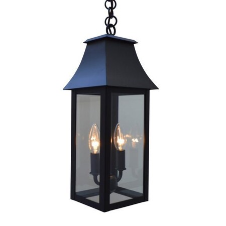 Arroyo Craftsman 8" Orpington Pendant, Bronze, Clear Glass ORH-8CLR-BZ